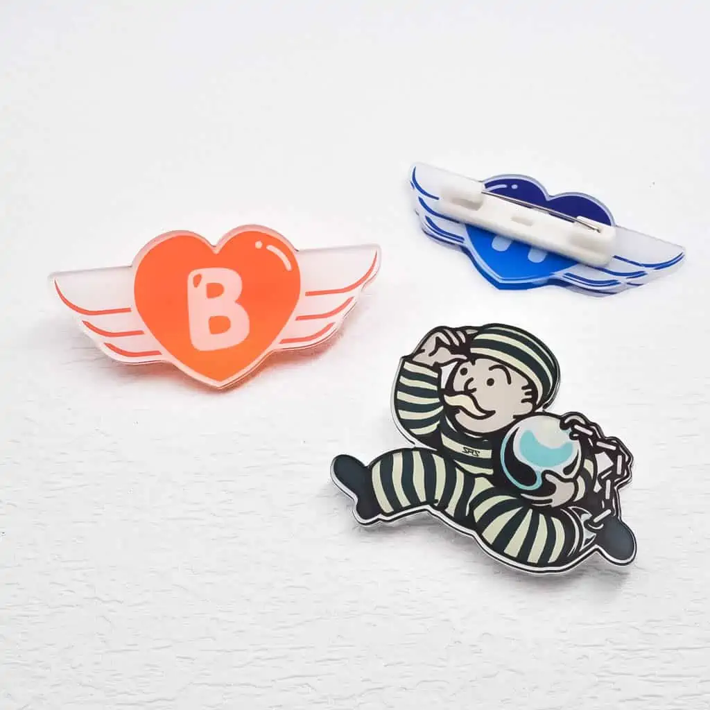 acrylic pins